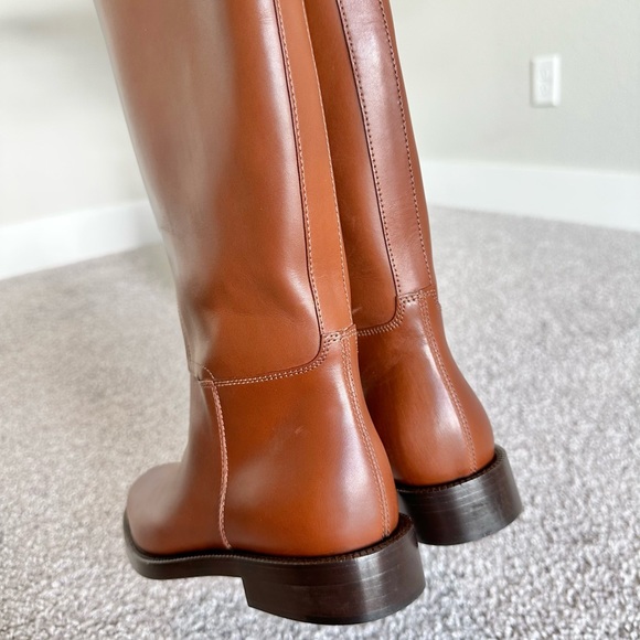 Burberry Tan Redgrave Flat Knee High Boots- Size 37 - Picture 7 of 8